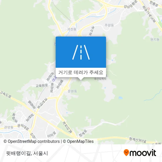 윗배랭이길 지도