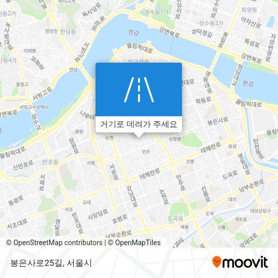 봉은사로25길 지도