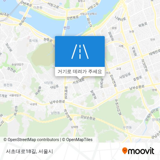 서초대로18길 지도