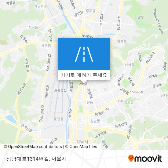 성남대로1314번길 지도