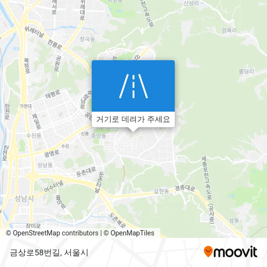 금상로58번길 지도