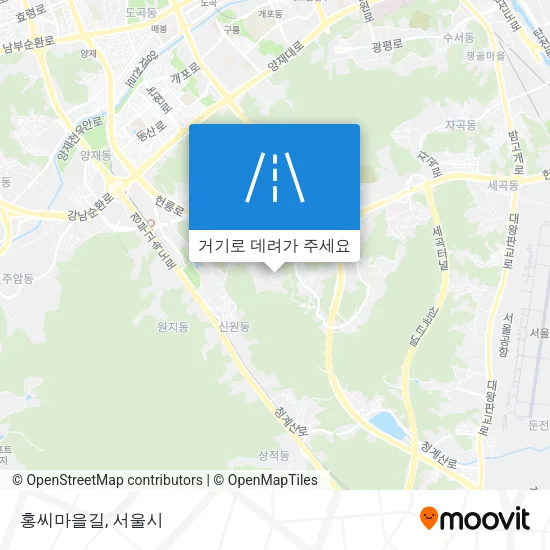 홍씨마을길 지도