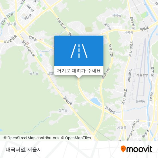 내곡터널 지도