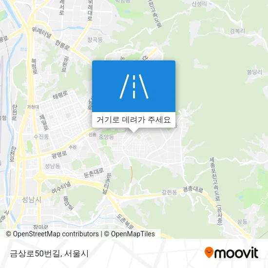 금상로50번길 지도