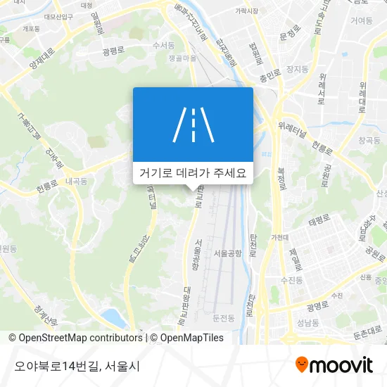 오야북로14번길 지도