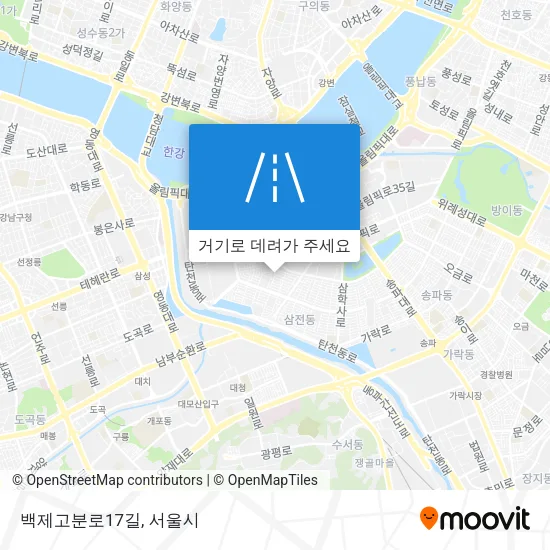 백제고분로17길 지도