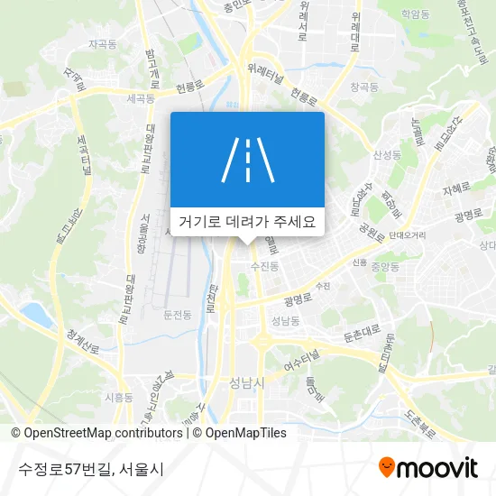 수정로57번길 지도