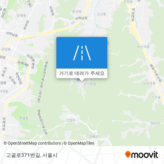 고골로371번길 지도