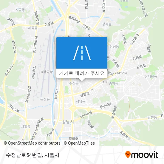 수정남로54번길 지도