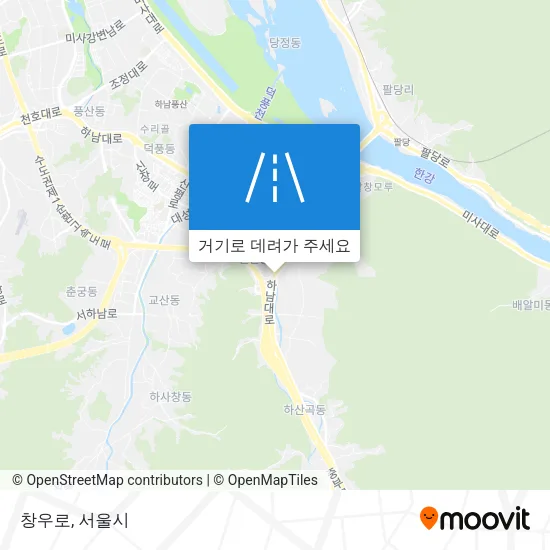 창우로 지도