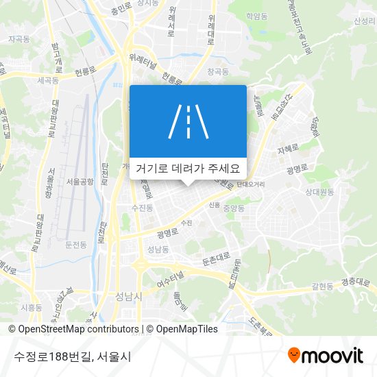 수정로188번길 지도