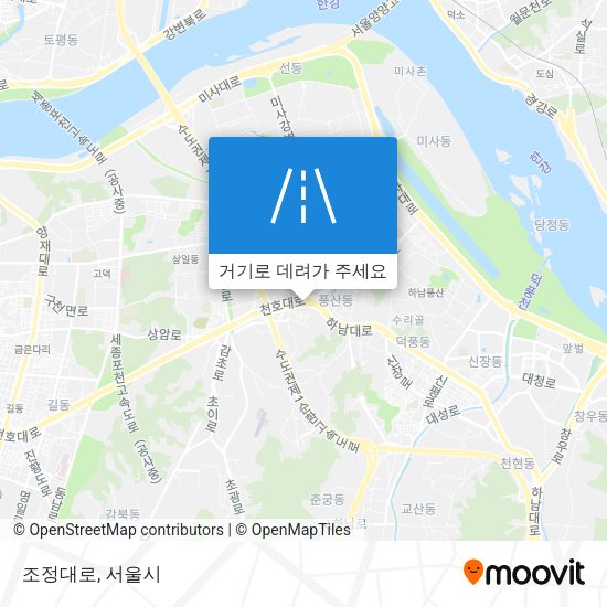 조정대로 지도