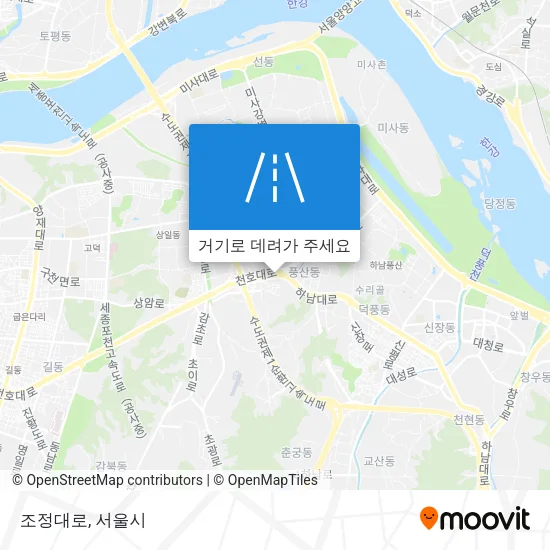조정대로 지도