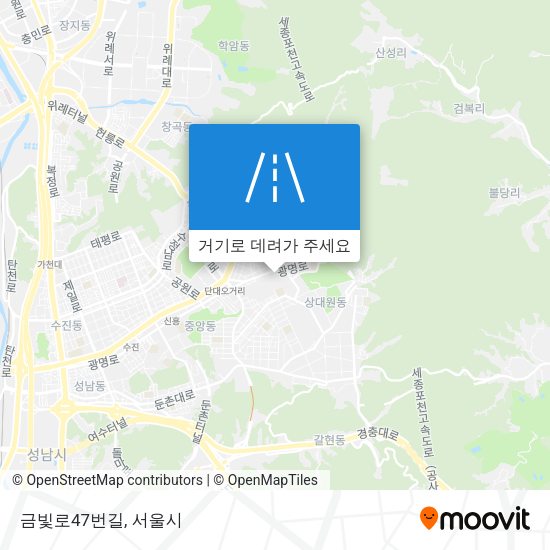 금빛로47번길 지도