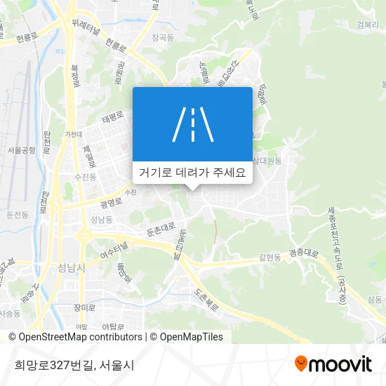 희망로327번길 지도