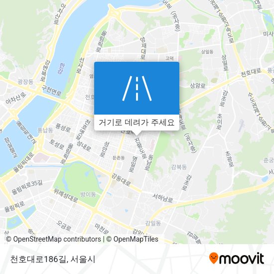 천호대로186길 지도