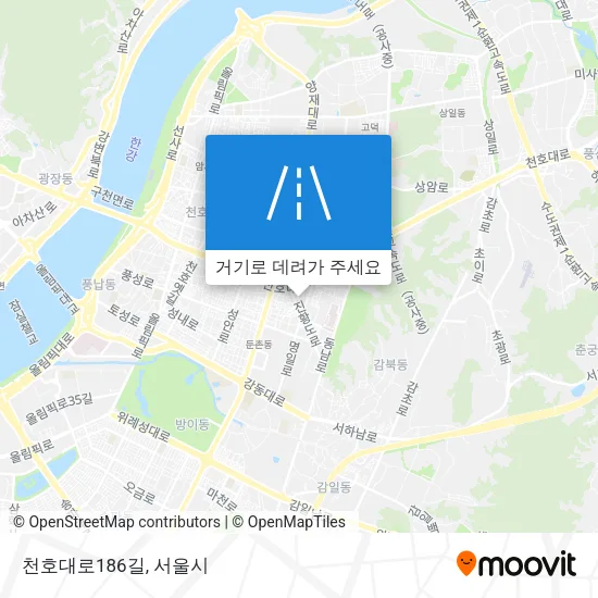 천호대로186길 지도
