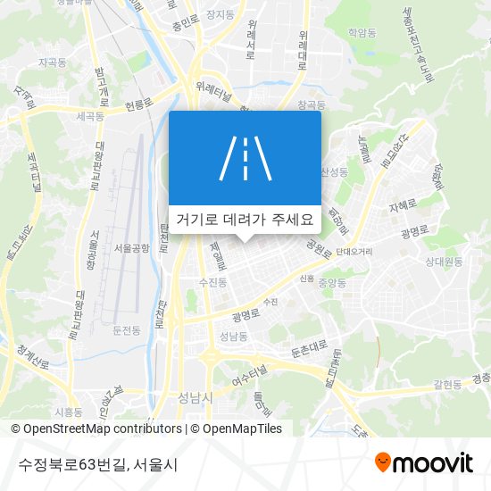 수정북로63번길 지도