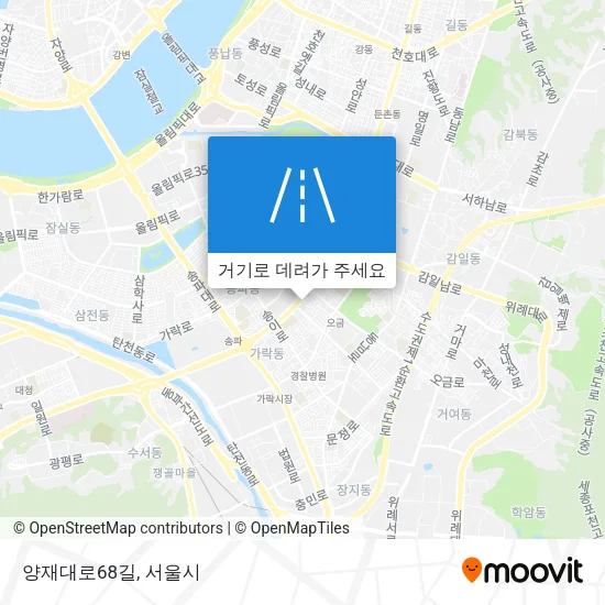 양재대로68길 지도