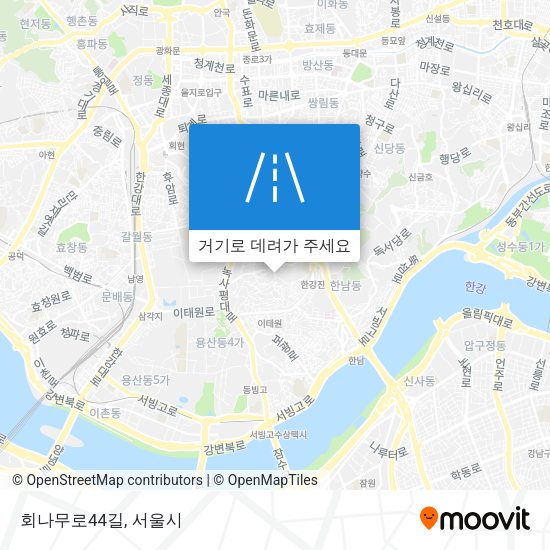 회나무로44길 지도