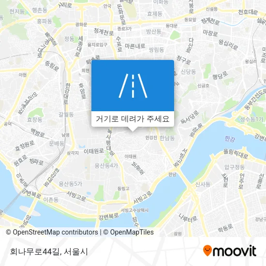 회나무로44길 지도