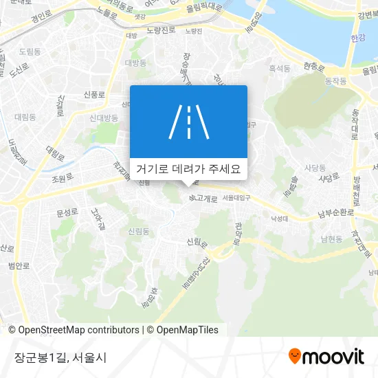 장군봉1길 지도