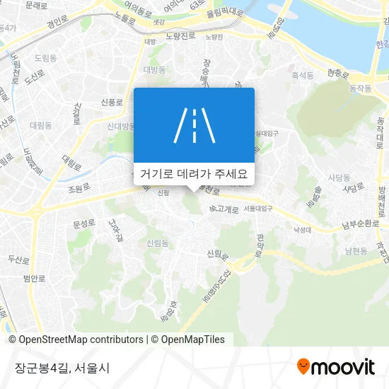 장군봉4길 지도