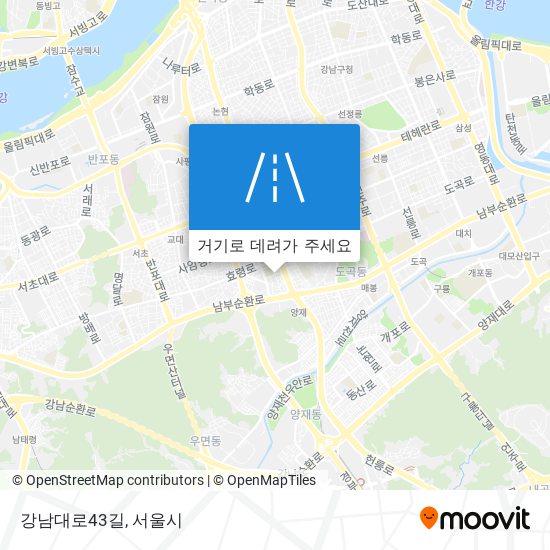 강남대로43길 지도