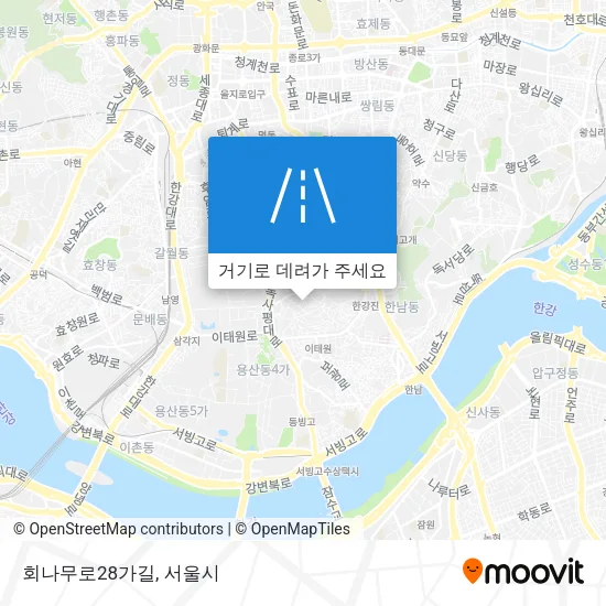 회나무로28가길 지도