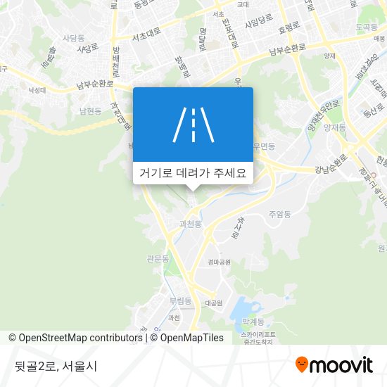 뒷골2로 지도