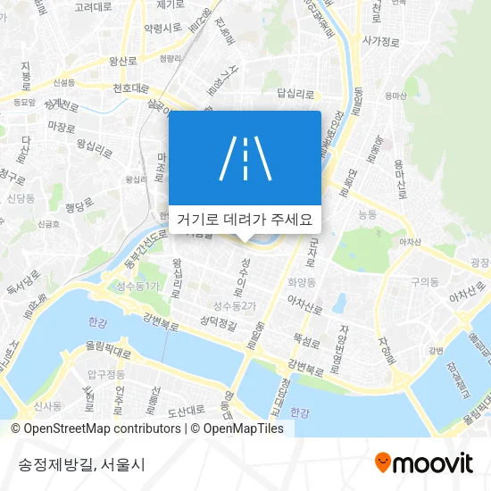 송정제방길 지도