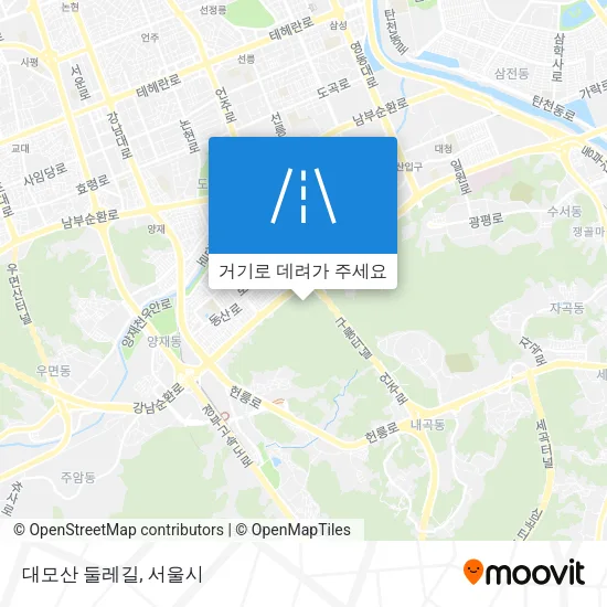 대모산 둘레길 지도