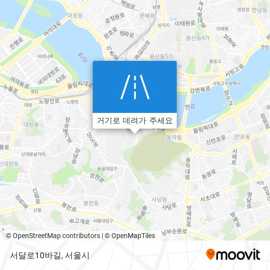 서달로10바길 지도