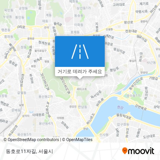 동호로11자길 지도