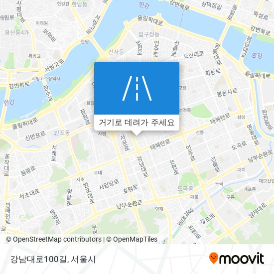 강남대로100길 지도