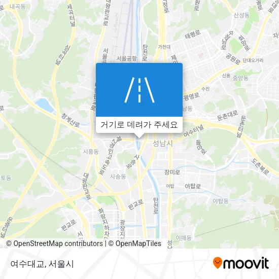 여수대교 지도