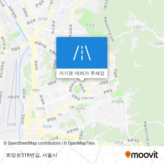 희망로518번길 지도