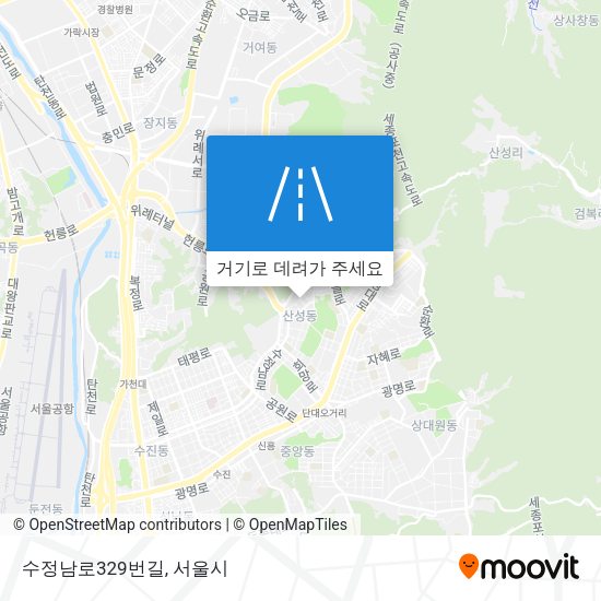 수정남로329번길 지도