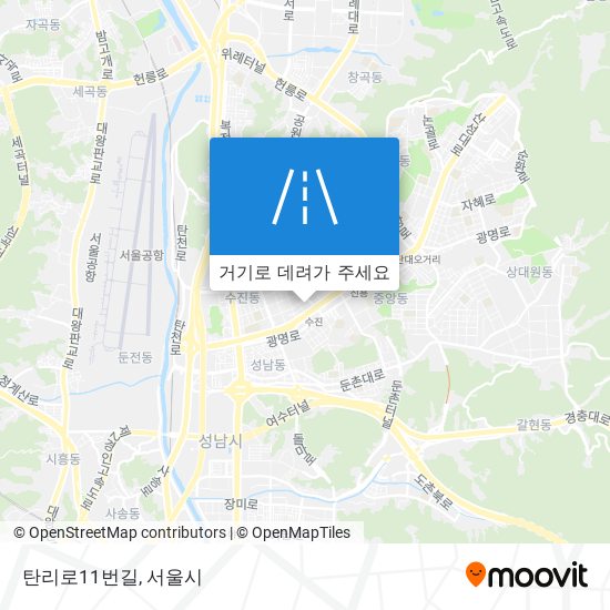 탄리로11번길 지도