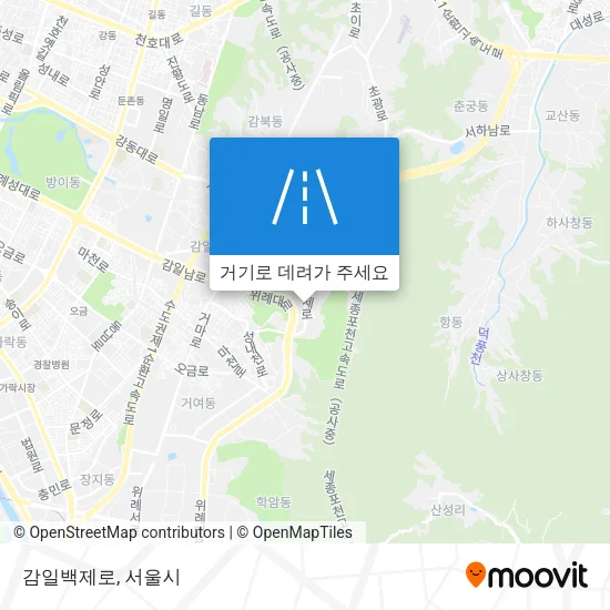 감일백제로 지도