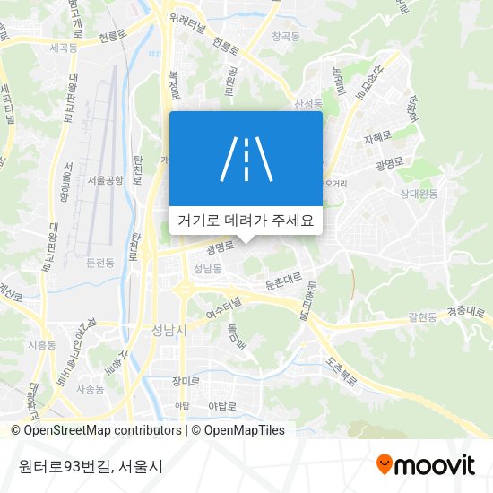 원터로93번길 지도
