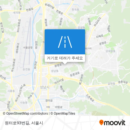 원터로93번길 지도