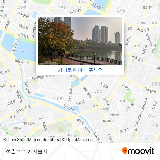 석촌호수교 지도