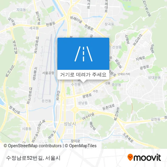 수정남로52번길 지도