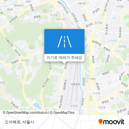 오야북로 지도