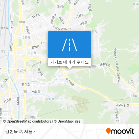 갈현육교 지도