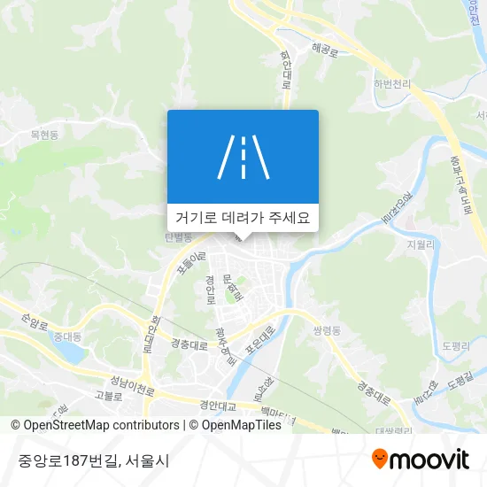 중앙로187번길 지도