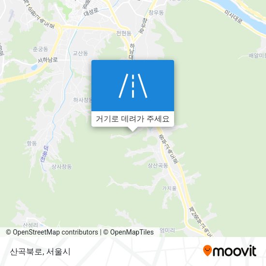 산곡북로 지도
