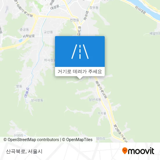 산곡북로 지도