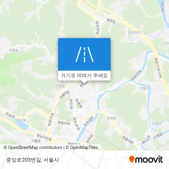 중앙로203번길 지도